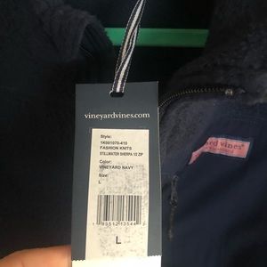 Navy Vineyards Vines Fleece Pullover